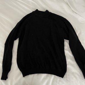 Brandy Melville Black Long Sleeve Mock Neck Sweater